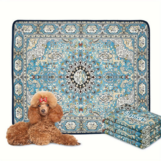Tapete Absorbente para Mascotas Estilo Bohemio Resistente a Manchas - Image 10