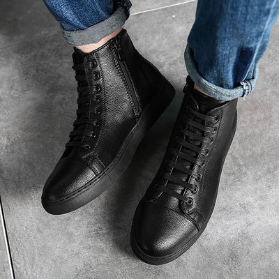 Tenis Altos Negros Talla Grande para Hombre - Image 21