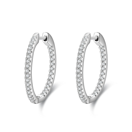 Aretes de Plata Esterlina S925 con Diamantes Incrustados - Lujo Accesible - Image 2