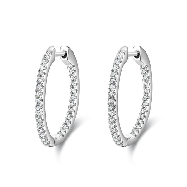 Aretes de Plata Esterlina S925 con Diamantes Incrustados - Lujo Accesible - Image 6
