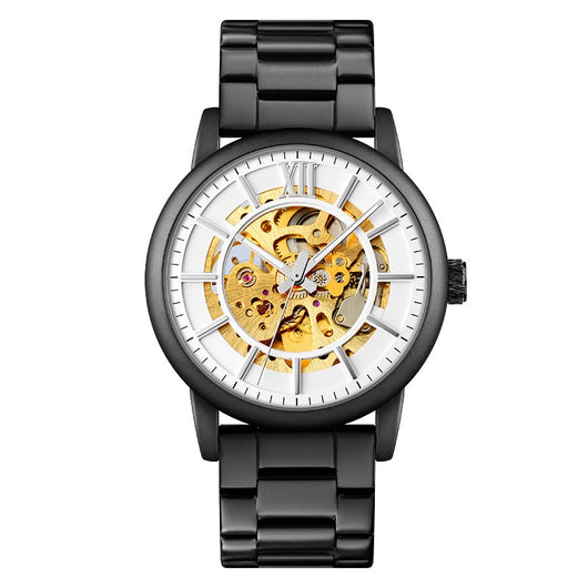 Reloj Automático Mecánico para Hombre con Correa de Acero y Corona Espiral - Image 4