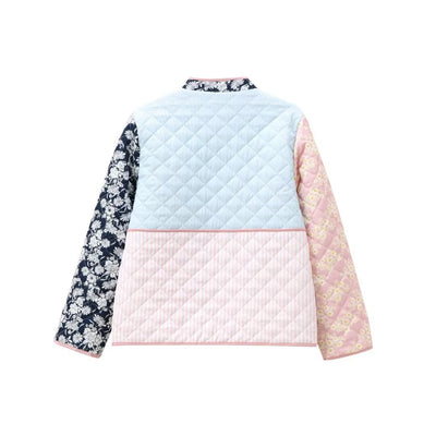 Chaqueta Acolchada Patchwork Estilo Europeo Americano con Impresión Posicionada - Image 4