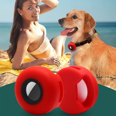 Funda Protectora de Silicona para AirTag - Rastreador de Mascotas
