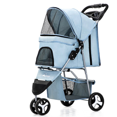 Carrito Plegable para Mascotas - Cómodo y Portátil para Perros y Gatos - Image 8