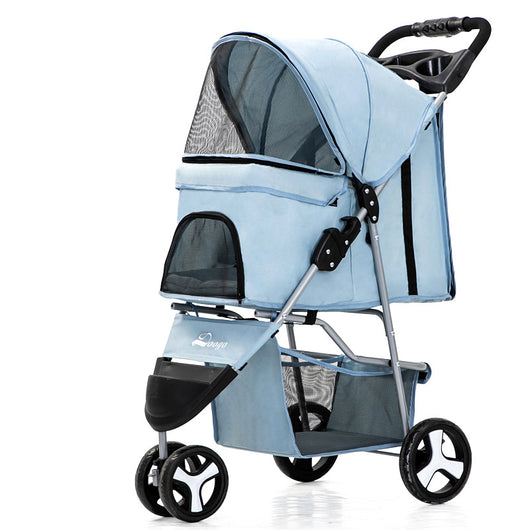 Carrito Plegable para Mascotas - Cómodo y Portátil para Perros y Gatos - Image 8
