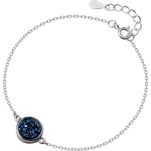 Pulsera de Plata S925 Estilo Cianita Sintética Mujer Coreano - Image 7