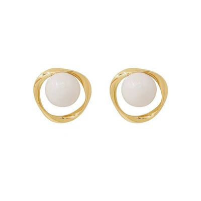 Aretes de Plata S925 con Perla y Cierre de Aguja para Mujer - Image 12