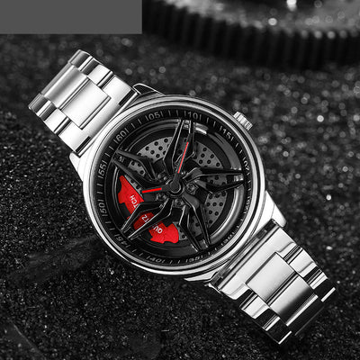 Reloj de Pulsera Ejecutivo Acero Inoxidable Disco Hueco Cuarzo - Image 8
