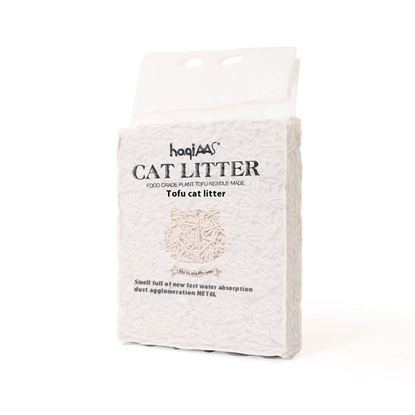 Arenilla para Gatos de Tofu Natural 6L - Té Verde y Plantas