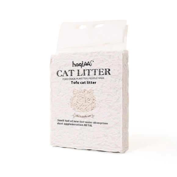 Arenilla para Gatos de Tofu Natural 6L - Té Verde y Plantas