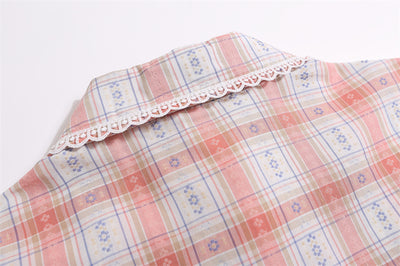 Camisa a Cuadros Manga Corta Unisex - Image 8