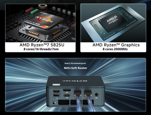 Minicomputadora M5plus AMD 5825U - PC Compacto de Alto Rendimiento - Image 14
