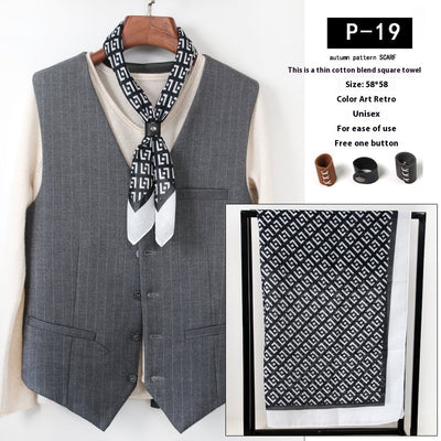 Bufanda de Seda Fina para Hombre - Accesorio Versátil Youth - Image 20
