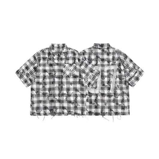 Camisa Cuadros Retro Oversize Manga Corta - Image 5