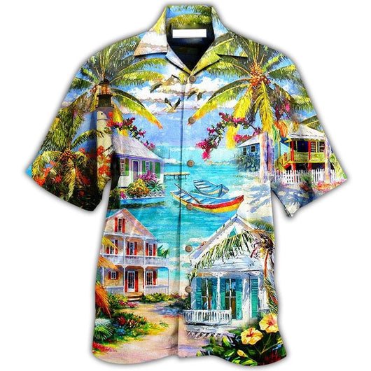 Camisa Hawaiana Hombre con Impresión 3D Digital Serie Estación Internacional - Image 8