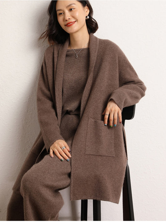 Abrigo Tejido de Largo Medio para Mujer - Colección Otoño Invierno - Image 16