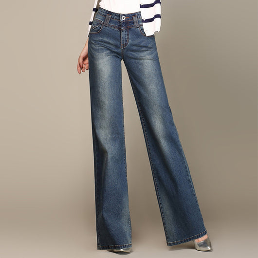 Pantalones Denim Rectos Anchos para Primavera y Otoño - Image 7