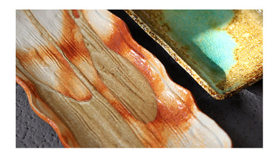 Plato Rectangular Artesanal para Sushi y Ensaladas de Frutas - Image 8