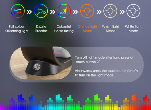Cargador Inalámbrico Magnético 4 en 1 con Luz Ambiente para iPhone, Apple Watch y AirPods Pro - Image 19