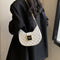 Bolsa de Hombro Rombo Textura Nicho Cadena Dorada Mujer