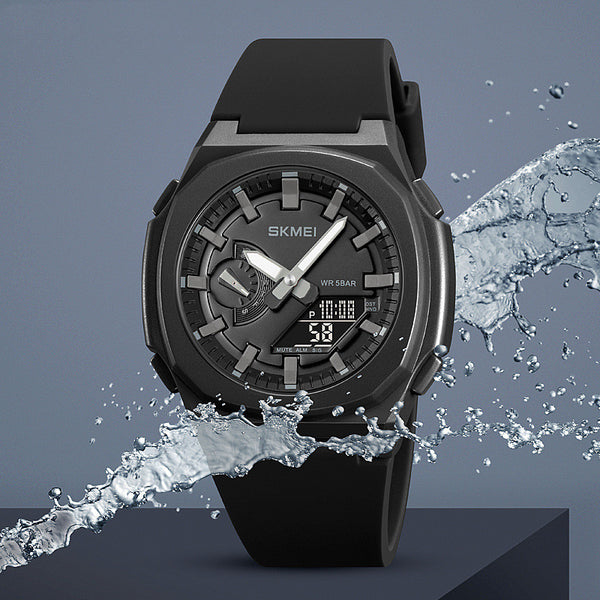 Reloj Deportivo Digital Hombre Cronógrafo Multifunción Resistente al Agua