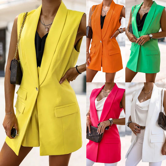 Chaleco Blazer Versátil para Mujer - Colección Primavera Otoño