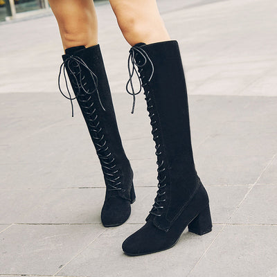 Botas para Mujer con Tacón Grueso Talla 43 - Image 8