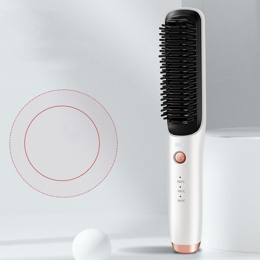 Plancha y Rizador de Cabello Inalámbrico 2 en 1 con Tecnología Dual