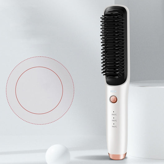 Plancha y Rizador de Cabello Inalámbrico 2 en 1 con Tecnología Dual
