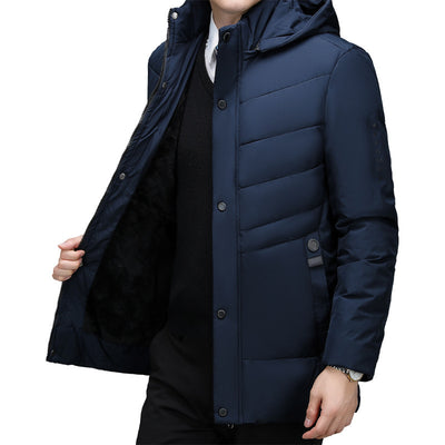 Elegante Abrigo Acolchado de Terciopelo para Invierno - Image 5