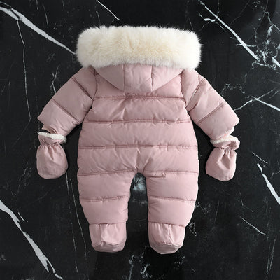 Mameluco Bebé con Capucha y Forro Polar Grueso - Image 21