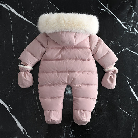 Mameluco Bebé con Capucha y Forro Polar Grueso - Image 21