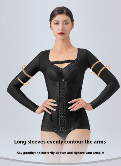 Enterizo Reductora de Manga Larga con Compresión Fuerte para Brazos, Espalda y Glúteos - Image 9