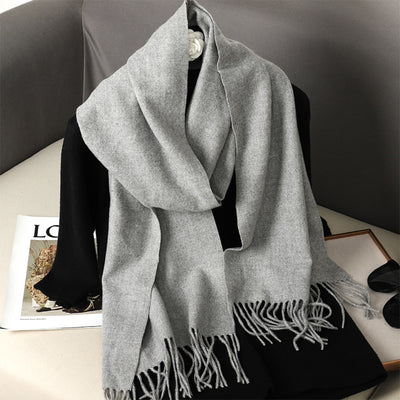 Pashmina Cálida de Color Sólido para Mujer - Chal Suave Estilo Cashmere - Image 47
