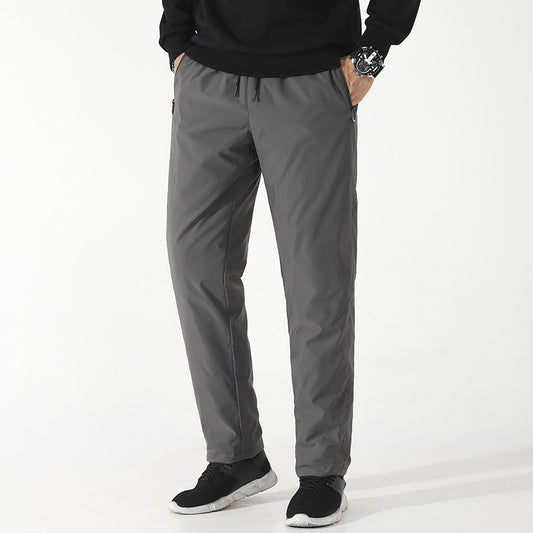 Pantalones Acolchados de Invierno con Cintura Elástica para Hombre