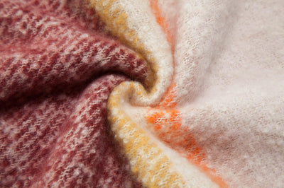 Bufanda de Flecos Gruesos Multicolor - Tejido Texturizado Elegante - Image 31
