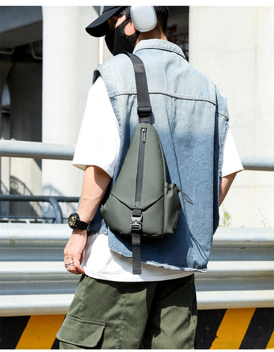 Bolsa Pecho Motociclista Derm Men Triangle - Crossbody Versátil - Image 29