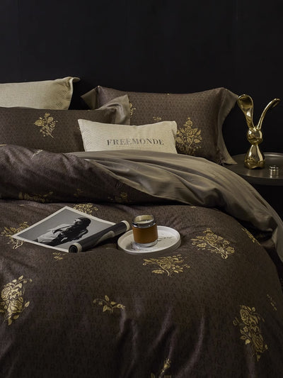 Juego de Cama Retro Algodón Peinado 4 Piezas - Calidez para Otoño e Invierno - Image 4