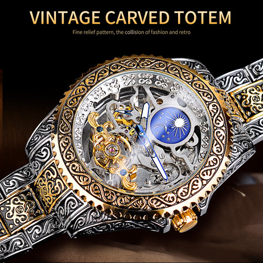 Reloj Mecánico Tourbillon Esqueleto Lujo para Hombre - Image 14