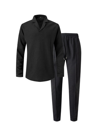 Traje Ejecutivo Clásico para Hombre - Colores Sólidos Otoño Invierno - Image 8