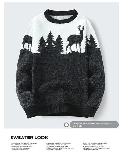 Suéter Pullover Hombre Cuello Redondo Jacquard - Image 19