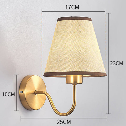 Lámpara de Pared Moderna para Dormitorio y Pasillo con Tela - Image 8