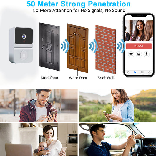 Timbre Inteligente Z30 con Cámara HD y Videoportero - Image 7