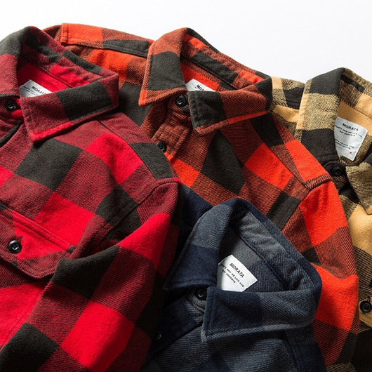 Camisa Franela Gruesa Estilo Americano para Hombre - Image 22