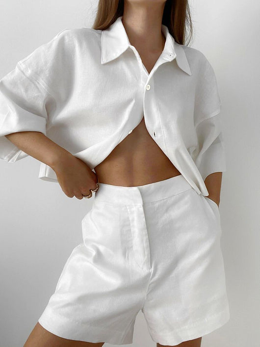 Conjunto de Verano Mujer: Blusa Manga Corta y Shorts - Image 12