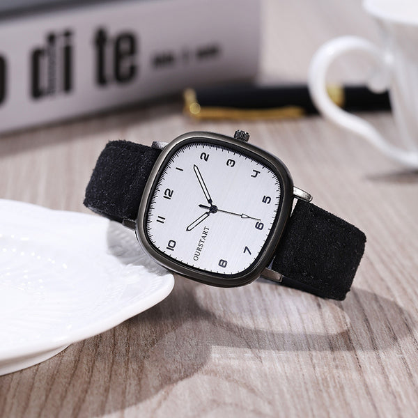 Reloj de Pulsera Digital Casual con Correa de Gamuza para Estudiantes
