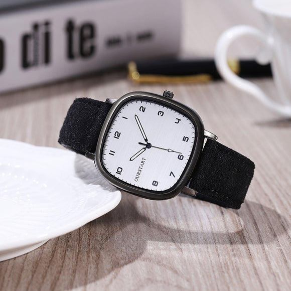 Reloj de Pulsera Digital Casual con Correa de Gamuza para Estudiantes