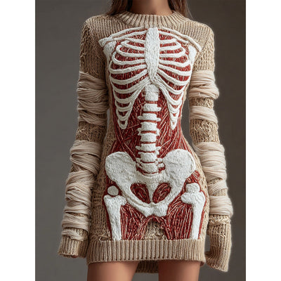 Falda Hip Estampado Digital Calavera Skull para Mujer - Image 6