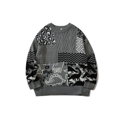 Suéter Tejido Holgado de Manga Larga Unisex - Image 10