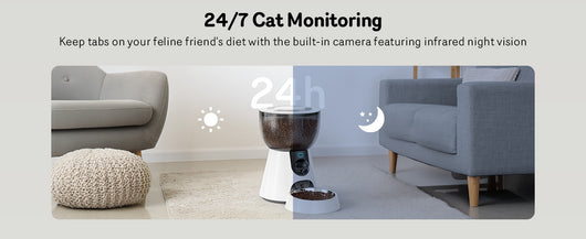 Comedero Automático para Gatos con Cámara 1080P, Visión Nocturna y WiFi 5G - Image 13